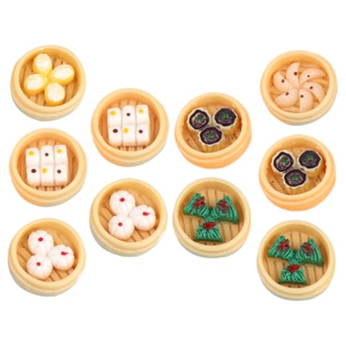 JOINPAYA Mini Dampfbrötchen Dampfgarer Spielzeug Simulation Dampfbrötchen Dampfgarer Modell Miniatur für Puppenhaus Sets von JOINPAYA