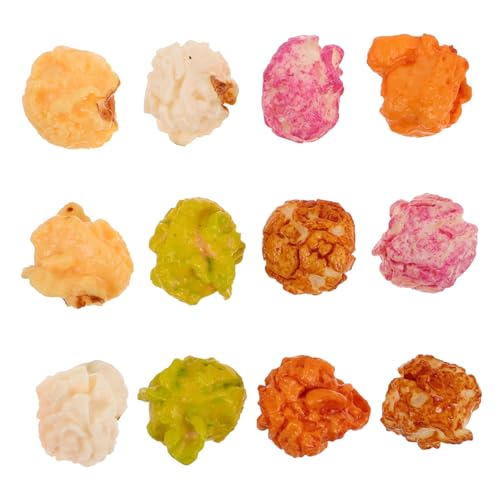 JOINPAYA 12st Popcorn-Modell Popcorn-konfetti Künstliches Essen Künstliches Popcorn Mini-Popcorn Puppenhausessen Dekorative Requisiten Lebensmittelmodelle Gefälschtes Popcorn Plastik von JOINPAYA