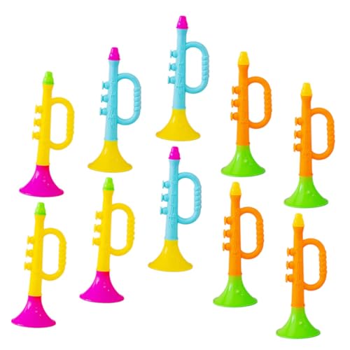 JOINPAYA 12st Trompete Spielzeug Blasspielzeug Trompetenhorn Für Kinder Mini-trompete B-standardtrompete Horn Musikinstrumente Spielzeughupe Musikalisches Spielspielzeug Party-Horn Plastik von JOINPAYA