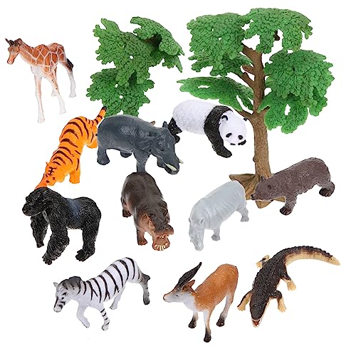 JOINPAYA 14St Sandtischverzierungen Waldtiere Tierisches Lernspielzeug Miniatur-Wildtierspielzeug Zoo Tiere Spielzeug für Kinder kinderspielzeug Dschungeltierfiguren Waldtierfiguren Plastik von JOINPAYA