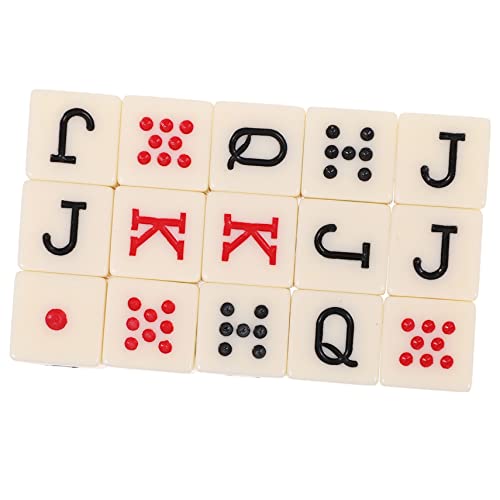 JOINPAYA 15St Poker Würfel familienspiele Family Game Gry planszowe brettspiele Virtu brettspiel Farkle Alphabet-Würfel Lügner Würfel Requisite Poker-Würfel-Requisiten tragbare Würfel Acryl von JOINPAYA