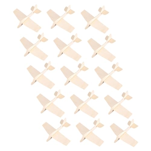 JOINPAYA 15st Leere Holzflugzeuge Puzzlematte Flugzeug Aus Holz Unfertige Holzflugzeuge Handbemaltes DIY-Spielzeug Unbemaltes Flugzeug Unvollendetes DIY-Spielzeug Holzspielzeug von JOINPAYA