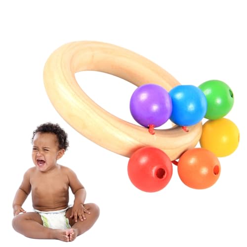 JOINPAYA 1Stk Bildungsspielzeug kunststoffgriff Easy Grip Education Toy Music Instrument schlittenglocke Kinderglocken Klingel aus Edelstahl Glöckchen Handglocken Hölzern von JOINPAYA