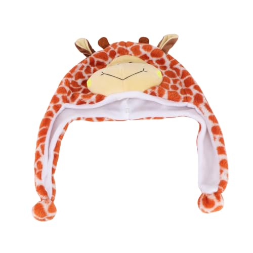 JOINPAYA 1Stk Cartoon Tier Hut kinderkleider kinderkleidung costume kinderkostüme tiermütze Plüschtierhut Cosplay Tierhut Cartoon-Plüsch-Hut Simulation Tierhut Kindermütze Weiß von JOINPAYA