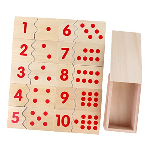 JOINPAYA 1Stk Digitale Puzzles Puzzle holzspielzeug Kleinkind spielzeuge für kreatives Kinderspielzeug pädagogisches Hölzern rot von JOINPAYA