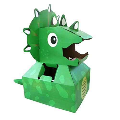 JOINPAYA 1Stk Dinosaurier-Modell DIY Papier Dinosaurier Dinosaurier-Pappmodelle dinosaurierkostüme für kinderkostüme Dinosaurier Karton verkleiden Karton-Dinosaurier Green von JOINPAYA