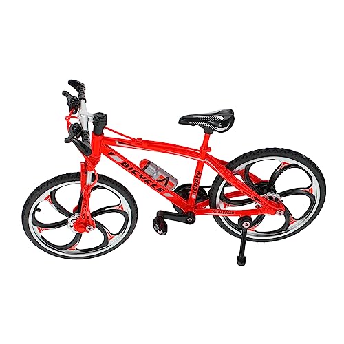 JOINPAYA 1Stk Fingerrad Rennrad Fahrradmodell Fahren Finger-Mountainbikes Kinderspielzeug fingerspiele fingerspielzeug Fingerspitzenbewegungsspielzeug Alu-Fingerbike Ferrolegierung rot von JOINPAYA