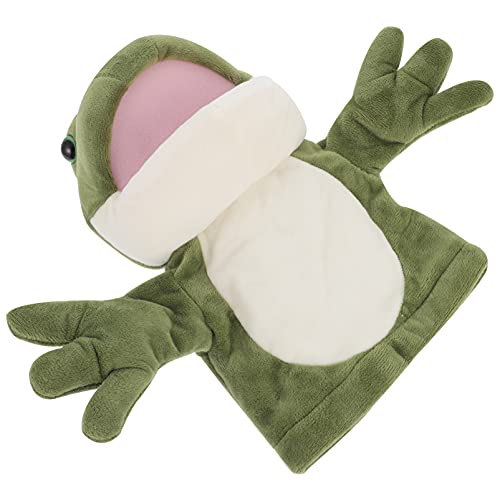 JOINPAYA 1Stk Froschpuppe Puppen Frogs Lustige Handpuppe kindercroks Plüsch Handpuppe Frösche Handpuppe interaktives Plüschtier tierische Handpuppe Cartoon-Handpuppe Green von JOINPAYA