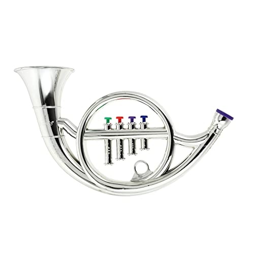 JOINPAYA 1Stk Horn-Modell hühner kinderknallzeug Trompetenkinder blaues Waldhorn Requisite für Leistung Kinderspielzeug ABS-Kunststoff Silver von JOINPAYA