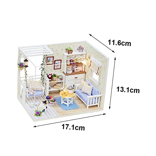 JOINPAYA 1Stk Mini- zum Selbermachen Miniatur-Puppenhaus-Bausatz winziges Zuhause Miniatur-Möbelbausatz Heimdekoration Miniaturwohnung Spielzeug Miniatur DIY Wohnung Mini-Wohnung von JOINPAYA