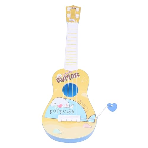 JOINPAYA 1Stk Musikinstrument Spielzeug Kinderspielzeuggitarre Mini-Gitarre Musikspielzeuggitarre kinderinstrumente Kinder Instrument Kinder Gitarreninstrument Spielzeug Yellow von JOINPAYA