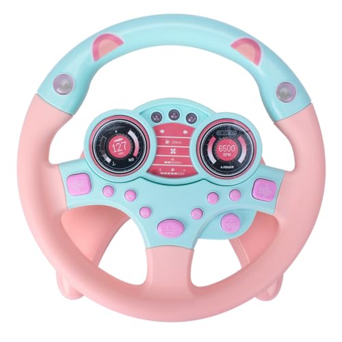 JOINPAYA 1Stk Simulationslenkrad Kinderlenkrad Spielzeuglenkrad Intelligenzspielzeug Auto Steering Wheel Toy Spielzeug spielzeuge Lenkrad Spielzeug Lenkradspielzeug für Kinder Abs Rosa von JOINPAYA