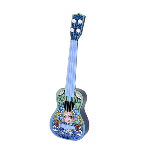 JOINPAYA 1Stk Ukulele Gitarrenspielzeug für Kleinkinder Kinder Gitarrenspielzeug musikinstrumente Musical Instruments Cartoon-Gitarrenspielzeug simuliertes Gitarrenspielzeug Plastik Blue von JOINPAYA