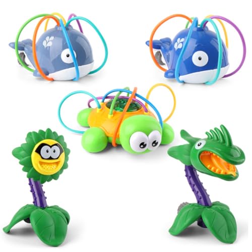 JOINPAYA Badespielzeug-Set für Jungen und Mädchen mit Wassersprinkler und Rotierendem Sprinkler-Spielzeug für Badespaß Beim Baby von JOINPAYA