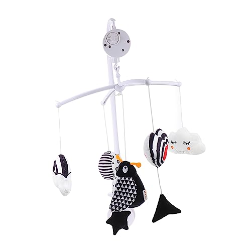 JOINPAYA 1Stk tierische Verzierungen Kinderbett Anhänger Kinderwagen Anhänger Animal-Design Toys spielsachen Babywelpen Bett hängende Puppe beruhigen Plastik Weiß von JOINPAYA