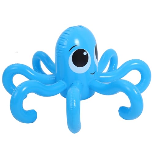 JOINPAYA 1stk Aufblasbares Octopus-Spielzeug Rasensprenger Spielzeug Outdoor-wassersprühspielzeug Sommer-Spray-wasserspielzeug Garten-wassersprinkler-Spielzeug PVC Blue von JOINPAYA