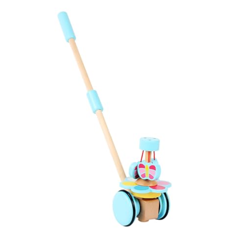 JOINPAYA 1stk Kinderwagen Für Kleinkinder Cartoon-warenkorb-Spielzeug Holzwagen Trolley-Spielzeug Kleinkinderspielzeug Aus Holz Pädagogisches Spielzeug Lauflernspielzeug Hölzern von JOINPAYA