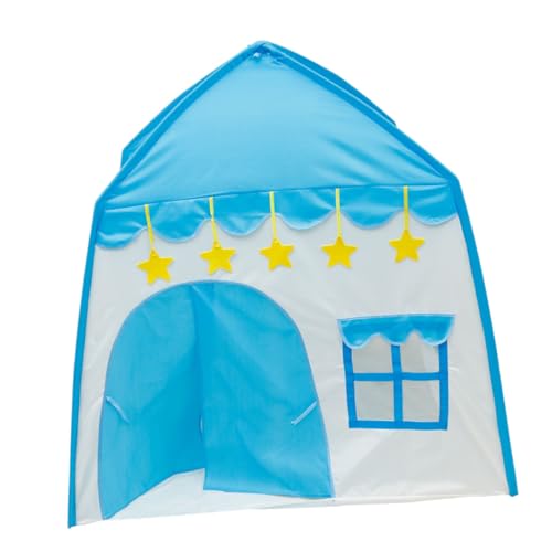 JOINPAYA 1stk Kinderzelt Babyspielhaus Kinderspielhaus Kinderschloss Spielzelt Kinder Außerhalb des Spielhauses Spielzelt Vorgeben Zeltspielzeug Für Kinder Cartoon-Zelt Blue Fasergerüst von JOINPAYA