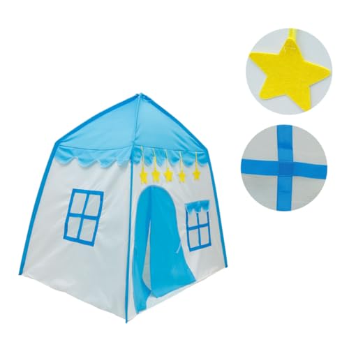 JOINPAYA 1stk Kinderzelt Babyspielhaus Mädchen Kinderspielzeug Kinderspiele Kinderzelt Drinnen Mädchenspielzeug Zelt Für Jungen Und Mädchen Kinderzelte Blue Fasergerüst von JOINPAYA