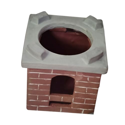 JOINPAYA 1stk Mini-keramikkochfeld Imitierter Kamin Wohnaccessoires Mini-ofen- Simulierter Kamin Miniatur-puppenhauszubehör Mini-puppenhausmöbel Mini-Herd-Modell Kuchen Spielzeug Brown von JOINPAYA