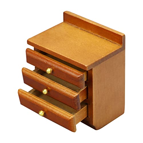 JOINPAYA 1stk Mini-nachttisch Miniatur Winzig Klein Minikühlschrank Puppenmöbel Modell Holzschrank Mini-Schrank Basteln Mini-schrankverzierung Birke von JOINPAYA