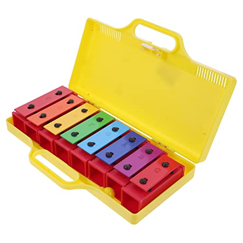 JOINPAYA 1stk Orff-oktave Handklopfendes Musikspielzeug Musik Kunststoff-Schlagzeug Für Die Frühe Bildung Von Kindern Klopfendes Klavierspielzeug Yellow Aluminium von JOINPAYA