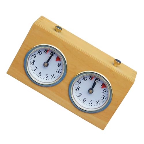 JOINPAYA 1stk Schach-Timer Spiel Küchenuhr Retro-Schach Schachuhr Timer Kleine Digitaluhr Uhrwerk-Timer Timer Gehen Schuss-Timer Analoge Uhr Schach-kit Schachbretter Uhren Plastik Yellow von JOINPAYA