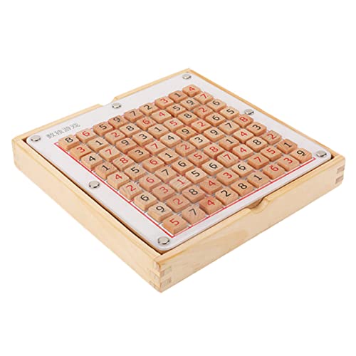 JOINPAYA 1stk Sudoku-Spiel Schach Mathe-lernspielzeug Spiele Lernspielzeug Für Zahlenpuzzle- Kinderspielzeug Für Die Früherziehung 9-Gitter-Spiel Schach Holz von JOINPAYA