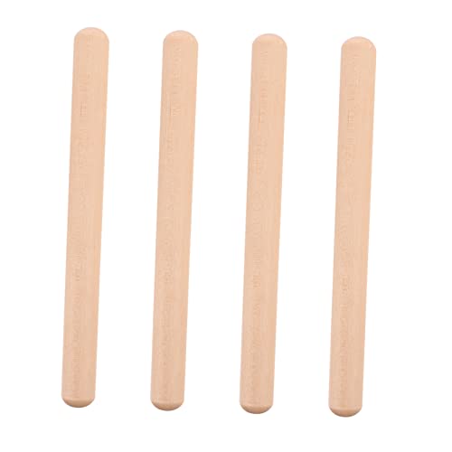 JOINPAYA Rhythmus-Stick-Set Aus Holz 4-teilig Rhythmus-musikstäbe Aus Holz Baby-musikinstrumente Sicheres Spielzeug für Jungen und Mädchen Pädagogische Trommelstöcke für Die Vorschule von JOINPAYA