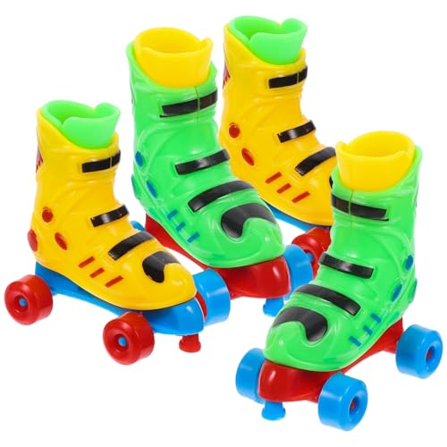 JOINPAYA 2 Paar lustiges Skate- kinderspielzeug Mini Rollschuhe Sportspielzeug Finger-Skate-Modell lebensechtes Skate- zum Stressabbau Plastik von JOINPAYA