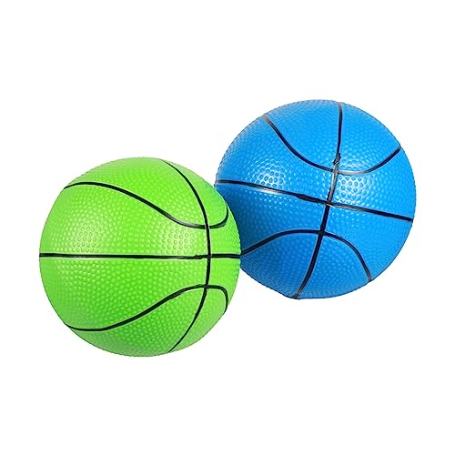 JOINPAYA 2 STK Basketball Sportangebot für Kinder aufblasbares Spiel hüpfende Ballspielzeuge interaktives Spielzeug Kinder entwicklung kinderzug Hüpfball für Kinder Springball aus PVC Blue von JOINPAYA