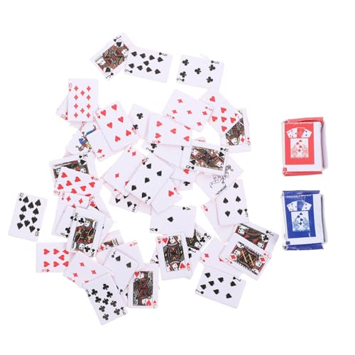 JOINPAYA Mini Pokerkarten 12 Poker Karten Für Und Erwachsene Ideales Tischspiel Für Puppenhaus Und Heimdekoration Handliches Reisespiel Für Jeden Anlass von JOINPAYA