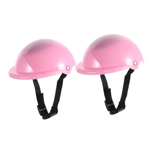 JOINPAYA 2 STK Puppenhelm Puppen Accessoires puppenspielzeug Puppenaccessoires Puppen 18-Zoll-Puppenzubehör 14-Zoll-Puppenzubehör Puppenzubehör für 18 Zoll Roller Plastik Rosa von JOINPAYA