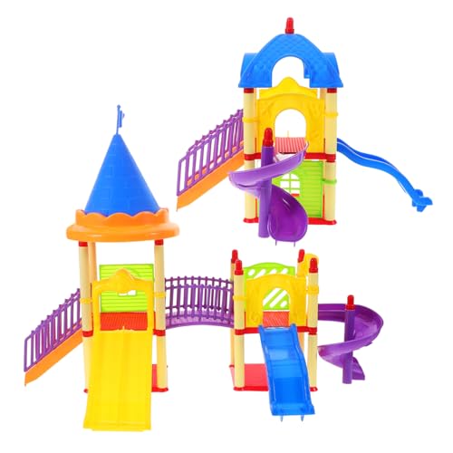 JOINPAYA 2 STK Rutschenmodell Für Miniatur-Dinge Miniatur-spielplatzmodell Spielplatz- -Ornament Miniaturfiguren Miniaturmodell Mini-Spielplatz- Wohndekoration Plastik von JOINPAYA