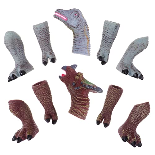 JOINPAYA 2 Sätze Dinosaurier-Finger Puppen interaktives kinderspielzeug Rollenspiele Toys Marionetten Dinosaurier-Fingerpuppen Hochwertiges Weichgummi (Vinyl) von JOINPAYA