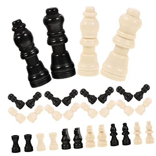 JOINPAYA 2 Sets Mini Schachspiel Holz Internationale Schachfiguren für Schachbrett Schachspiel Set Schach für Die Reise von JOINPAYA