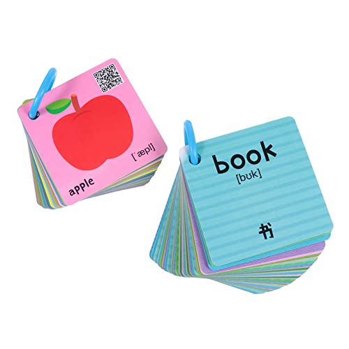 JOINPAYA 2 Sätze Englische Karte Alphabetisierungskarte für Kinder Wörter Lernkarten Alphabet-Memory-Spiel English Lernen Englisch Lernen Lernkarten für Kinder Karteikarten Lernen Papier von JOINPAYA