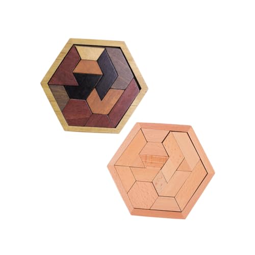 JOINPAYA 2 Sätze Holzblock Rätsel Für Kinderpuzzle Puzzlespielzeug Sechseckiges Holzpuzzle Hexagon-Puzzle Für Sechseck-Puzzle- Rätsel Hölzern JOINPAYA 2 Sätze Holzblock Rätsel Für Kinderpuzzle Puzzlespielzeug Sechseckiges Holzpuzzle Hexagon-Puzzle Für Sechseck-Puzzle- Rätsel Hölzern von JOINPAYA