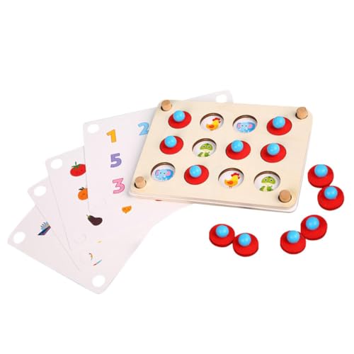 JOINPAYA 2 Sätze Memory-Spiel Schach kinderspielzeug lernspiel knobeleien für Children Toys spieltafel pädagogisches passendes Hände Gehirnspielzeug Pappelsperrholz von JOINPAYA