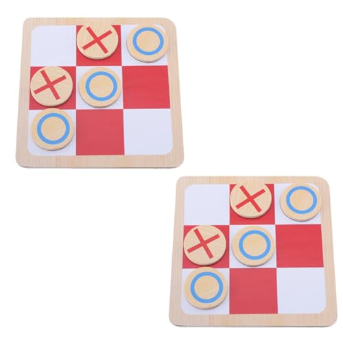 JOINPAYA 2 Sätze Simongqi Tic-Toe-Schach Two Player Games schachspiel familienspiel Couchtische dekorieren klassisches Lernschachspielzeug Aus Russland importiertes Lindenholz von JOINPAYA