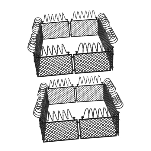 JOINPAYA 2 Sets Miniatur-gartenzaun-Spielzeug Realistisches Kunststoffmodell für Jungen Zaun-Spielzeug Miniatur-gefängniszäune von JOINPAYA