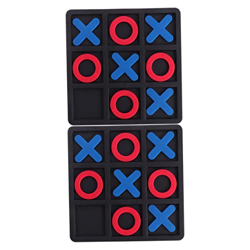 JOINPAYA 2 Sätze xo Schach Spiele interaktives Interactive Toys Family Games Lernspiel für Brain Game pädagogisches Brettspiel pädagogisches für PVC Black von JOINPAYA