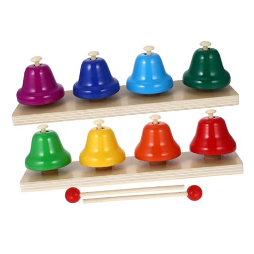 JOINPAYA 2 Satz Musikglockenspielzeug Kleine Musikspielzeuge Musikinstrumente Für Kleinkinder Handglockenspielzeug Glocken Für Kinderschlaginstrumente Party-Jingle-Glocke Kupferglocke von JOINPAYA