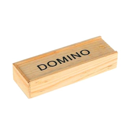 JOINPAYA 2 Sets Brettspiel Domino Bausteine ​​Holzbausteine ​​Domino Spielzeug Holz Bambus von JOINPAYA