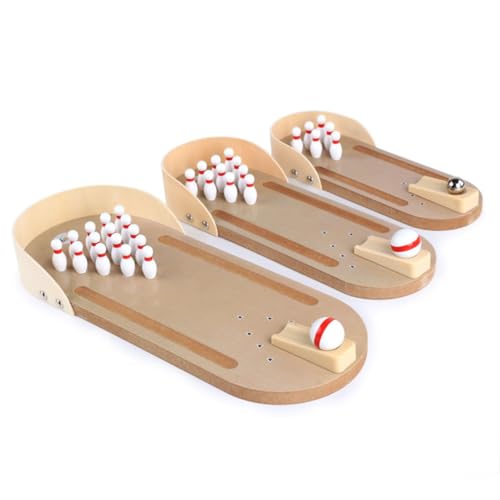 JOINPAYA 2 Sets Desktop Bowling Spielzeug Familienparty Desktop Spielzeug Tisch Wurfballspiel Mini Tisch Basketball Brettspiele Tischspielzeug Desktop Miniatur Basketballspiel von JOINPAYA