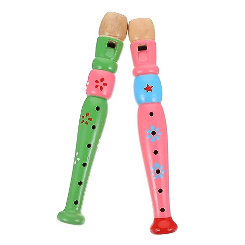 JOINPAYA 2 Stück 6 Klarinette aus Holz Instrument Spielzeug Orchesterinstrumente Musikinstrumente für Kinder kinderinstrumente Blockflöteninstrument für Kinder Blasflöte Spielzeug von JOINPAYA