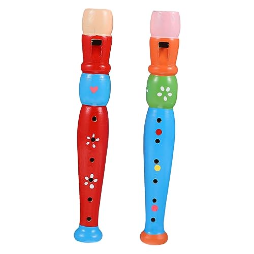 JOINPAYA 2 Stück 6 Klarinette aus Holz Spielzeug für Kinder Kindermusik Barockflöte musikinstrumente Musical Instruments Blockflöteninstrument für Kinder Flötentrainingsspielzeug von JOINPAYA