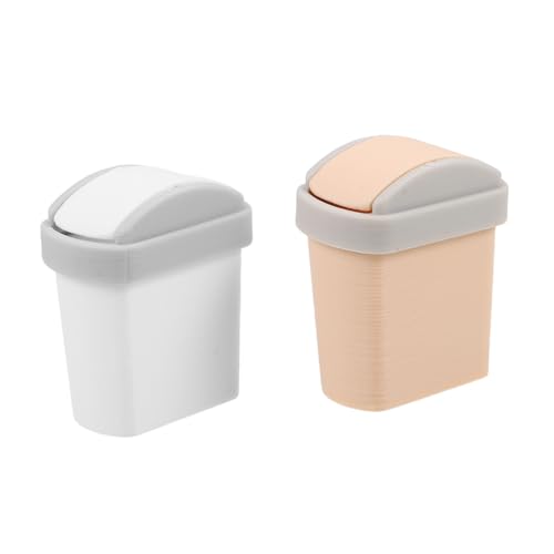 JOINPAYA 2 Stück Deckel aus Robustem Pla Realistische Kleine Abfallbehälter für Puppenhaus Deko und Aufbewahrung Leichtes Mini Abfalleimer Modell für Tisch JOINPAYA 2 Stück Deckel aus Robustem Pla Realistische Kleine Abfallbehälter für Puppenhaus Deko und Aufbewahrung Leichtes Mini Abfalleimer Modell für Tisch von JOINPAYA