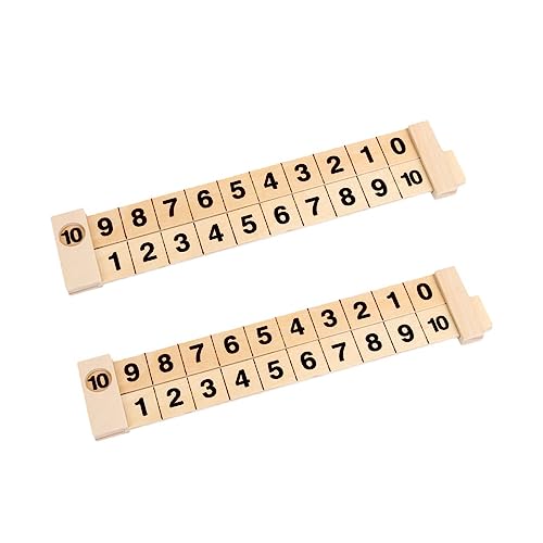 JOINPAYA Pädagogisches Mathematik-lernspielzeug 2-teiliges Lineal-Set Aus Holz Spielzeug Für Kinder Im Vorschulalter Glatt Und Präzise von JOINPAYA