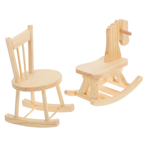 JOINPAYA 2 Stück Miniatur Holz Schaukelstuhl und Schaukelpferd Robuste Kinderzimmer Puppenhaus Möbel Detailreiches DIY Modell Langlebig und Realistisch für Puppenhaus Dekoration JOINPAYA 2 Stück Miniatur Holz Schaukelstuhl und Schaukelpferd Robuste Kinderzimmer Puppenhaus Möbel Detailreiches DIY Modell Langlebig und Realistisch für Puppenhaus Dekoration von JOINPAYA